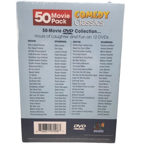 Comedy DVD 50 Movie Pack On 12 Discs New - Picture 2 of 7
